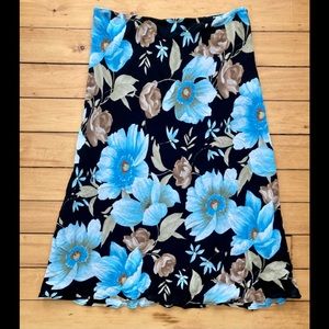 Vintage floral slip skirt